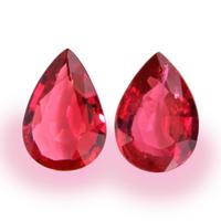 1.21 Ct.Tw.Total Carat Weight Ruby Pair from Mozambique Video