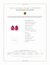 1.30 Ct.Tw.Total Carat Weight Ruby Pair from Mozambique Scan Report