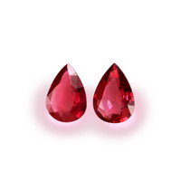 1.20 Ct.Tw.Total Carat Weight Ruby Pair from Mozambique Video