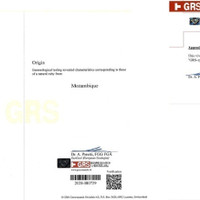 2.04 Ct.Tw.Total Carat Weight Ruby Pair from Mozambique Scan Report