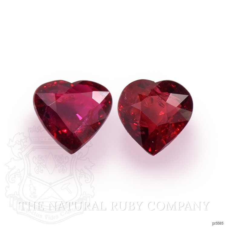 2.04 Ct.Tw. Ruby Pair from Mozambique