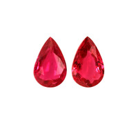 1.15 Ct.Tw.Total Carat Weight Ruby Pair from Mozambique Video