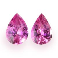1.49&nbsp;Ct.Tw.Total Carat Weight Pink Sapphire Pair from Ceylon (Sri Lanka) Video