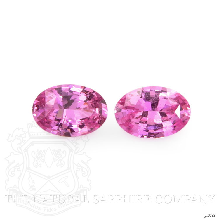 1.27 Ct.Tw. Pink Sapphire Pair from Ceylon (Sri Lanka)