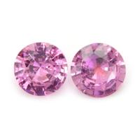 1.51 Ct.Tw.Total Carat Weight Pink Sapphire Pair from Ceylon (Sri Lanka) Video