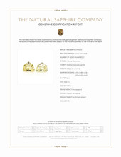 4.40&nbsp;Ct.Tw.Total Carat Weight Yellow Sapphire Pair from Ceylon (Sri Lanka) Scan Report
