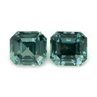 2.08&nbsp;Ct.Tw.Total Carat Weight Bluish Green Sapphire Pair from Ceylon (Sri Lanka) Video