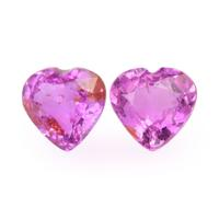 1.59&nbsp;Ct.Tw.Total Carat Weight Pink Sapphire Pair from Ceylon (Sri Lanka) Video