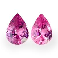 1.35&nbsp;Ct.Tw.Total Carat Weight Pink Sapphire Pair from Ceylon (Sri Lanka) Video
