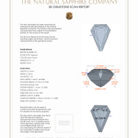 2.58 Ct.Tw.Total Carat Weight Sapphire Pair from Madagascar 3 D Scan Report