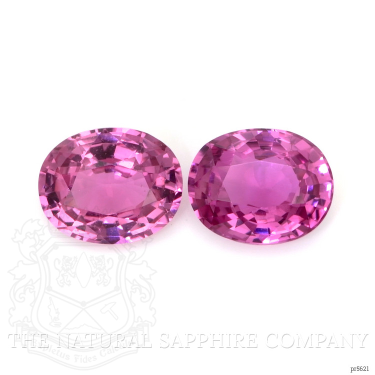 6.85 Ct.Tw. Pink Sapphire Pair from Ceylon (Sri Lanka)