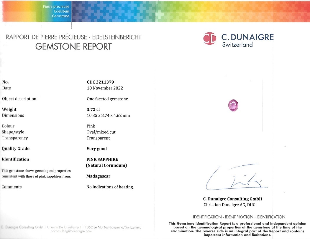 7.07 Ct.Tw. Pink Sapphire Pair from Madagascar