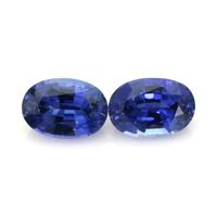 1.93&nbsp;Ct.Tw.Total Carat Weight Blue Sapphire Pair from Ceylon (Sri Lanka) Video