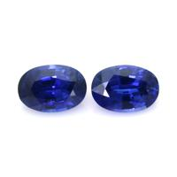 1.56&nbsp;Ct.Tw.Total Carat Weight Blue Sapphire Pair from Ceylon (Sri Lanka) Video