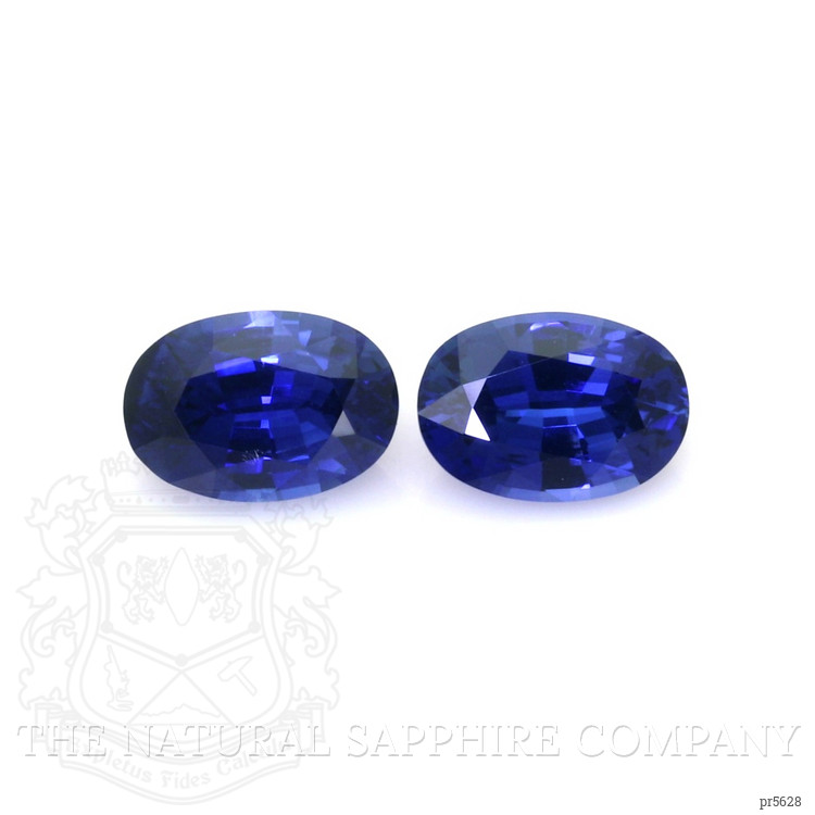 1.56 Ct.Tw. Blue Sapphire Pair from Ceylon (Sri Lanka)