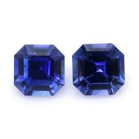 1.33&nbsp;Ct.Tw.Total Carat Weight Blue Sapphire Pair from Ceylon (Sri Lanka) Video