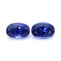 1.65&nbsp;Ct.Tw.Total Carat Weight Blue Sapphire Pair from Ceylon (Sri Lanka) Video