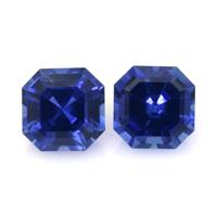 1.39&nbsp;Ct.Tw.Total Carat Weight Blue Sapphire Pair from Ceylon (Sri Lanka) Video