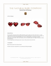 4.20 Ct.Tw.Total Carat Weight Ruby Pair from Mozambique Appraisal