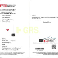 4.20 Ct.Tw.Total Carat Weight Ruby Pair from Mozambique Scan Report
