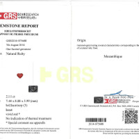 4.20 Ct.Tw.Total Carat Weight Ruby Pair from Mozambique Scan Report