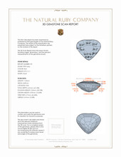 4.20&nbsp;Ct.Tw.Total Carat Weight Ruby Pair from Mozambique 3 D Scan Report