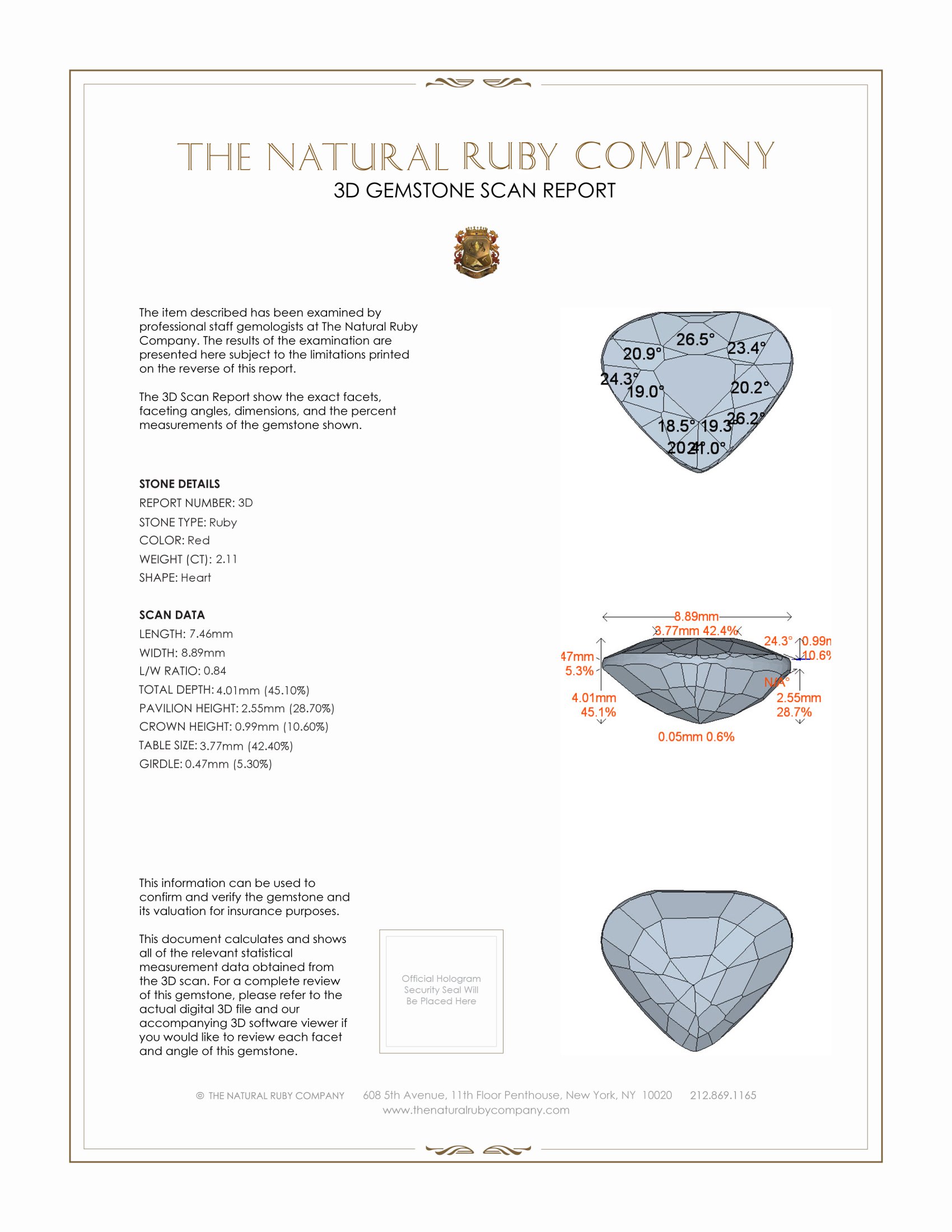 4.20 Ct.Tw. Ruby Pair from Mozambique