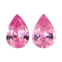 1.38&nbsp;Ct.Tw.Total Carat Weight Pink Sapphire Pair from Ceylon (Sri Lanka) Video