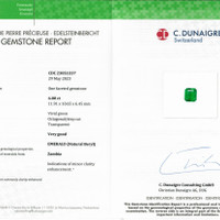12.60 Ct.Tw.Total Carat Weight Emerald Pair from Zambia Scan Report