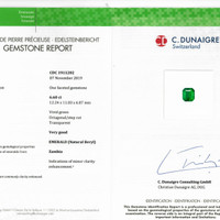 12.60 Ct.Tw.Total Carat Weight Emerald Pair from Zambia Scan Report