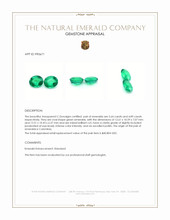 10.53 Ct.Tw.Total Carat Weight Emerald Pair from Colombia Appraisal