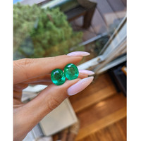 10.53 Ct.Tw.Total Carat Weight Emerald Pair from Colombia Life Style