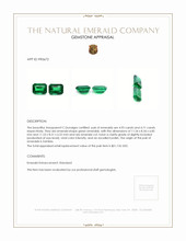 9.66 Ct.Tw.Total Carat Weight Emerald Pair from Zambia Appraisal