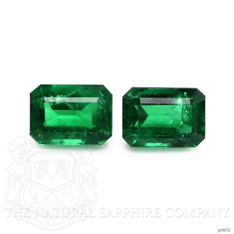 9.66 Ct.Tw. Emerald Pair from Zambia