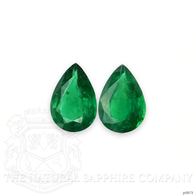 9.53 Ct.Tw. Emerald Pair from Zambia
