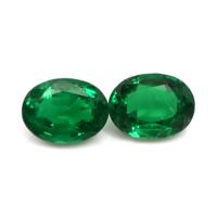 8.00 Ct.Tw.Total Carat Weight Emerald Pair from Zambia Video