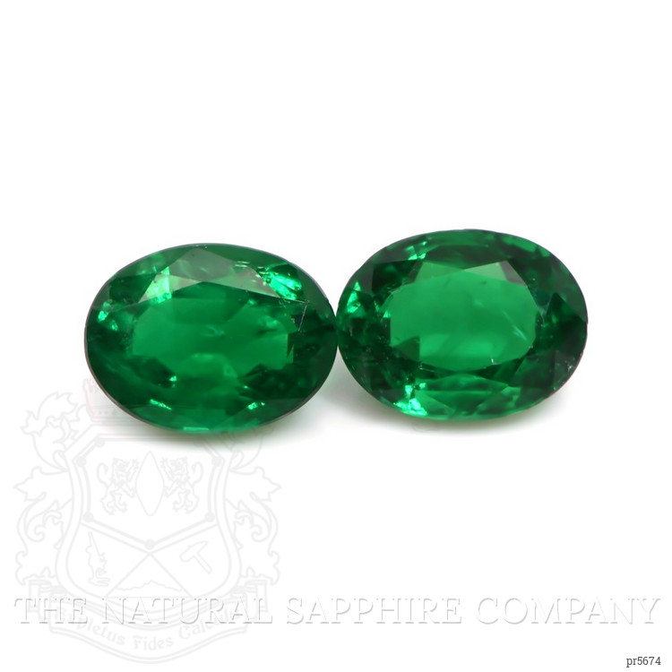 8.00 Ct.Tw. Emerald Pair from Zambia
