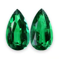 7.63 Ct.Tw.Total Carat Weight Emerald Pair from Zambia Video