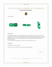 5.25 Ct.Tw.Total Carat Weight Emerald Pair from Zambia Appraisal