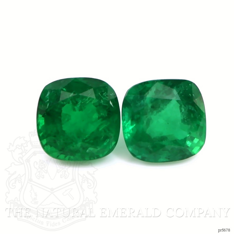 5.16 Ct.Tw. Emerald Pair from Zambia