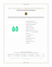 6.20 Ct.Tw.Total Carat Weight Emerald Pair from Colombia Scan Report