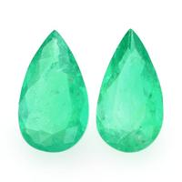 6.20 Ct.Tw.Total Carat Weight Emerald Pair from Colombia Video