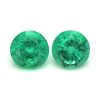 1.66 Ct.Tw.Total Carat Weight Emerald Pair from Zambia Video