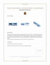 5.98&nbsp;Ct.Tw.Total Carat Weight Aquamarine Pair from Nigeria Appraisal