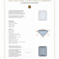 5.98&nbsp;Ct.Tw.Total Carat Weight Aquamarine Pair from Nigeria 3 D Scan Report