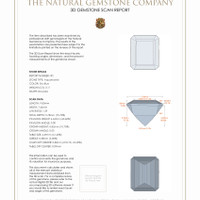 5.98&nbsp;Ct.Tw.Total Carat Weight Aquamarine Pair from Nigeria 3 D Scan Report