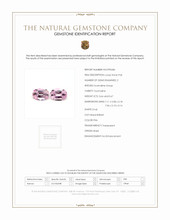 1.33 Ct.Tw.Total Carat Weight Pink Tourmaline Pair from Brazil Scan Report