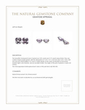 4.24 Ct.Tw.Total Carat Weight Purple Spinel Pair from Ceylon (Sri Lanka) Appraisal
