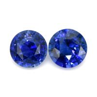 2.18&nbsp;Ct.Tw.Total Carat Weight Blue Sapphire Pair from Ceylon (Sri Lanka) Video