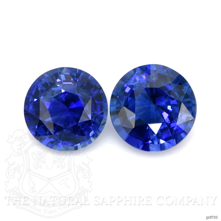 2.18 Ct.Tw. Blue Sapphire Pair from Ceylon (Sri Lanka)